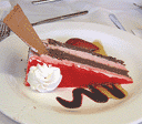 デザートのケーキ