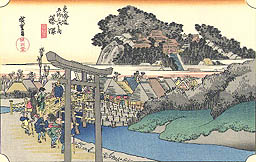 広重「藤沢」