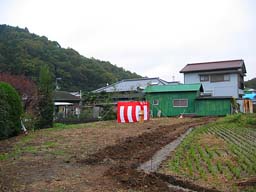 地鎮祭の建築予定地